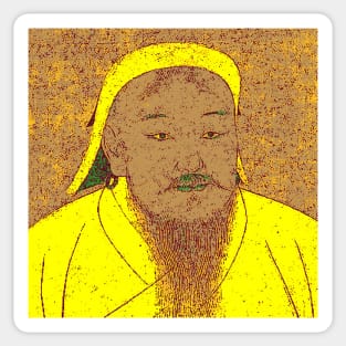 Genghis Khan Portrait Sticker